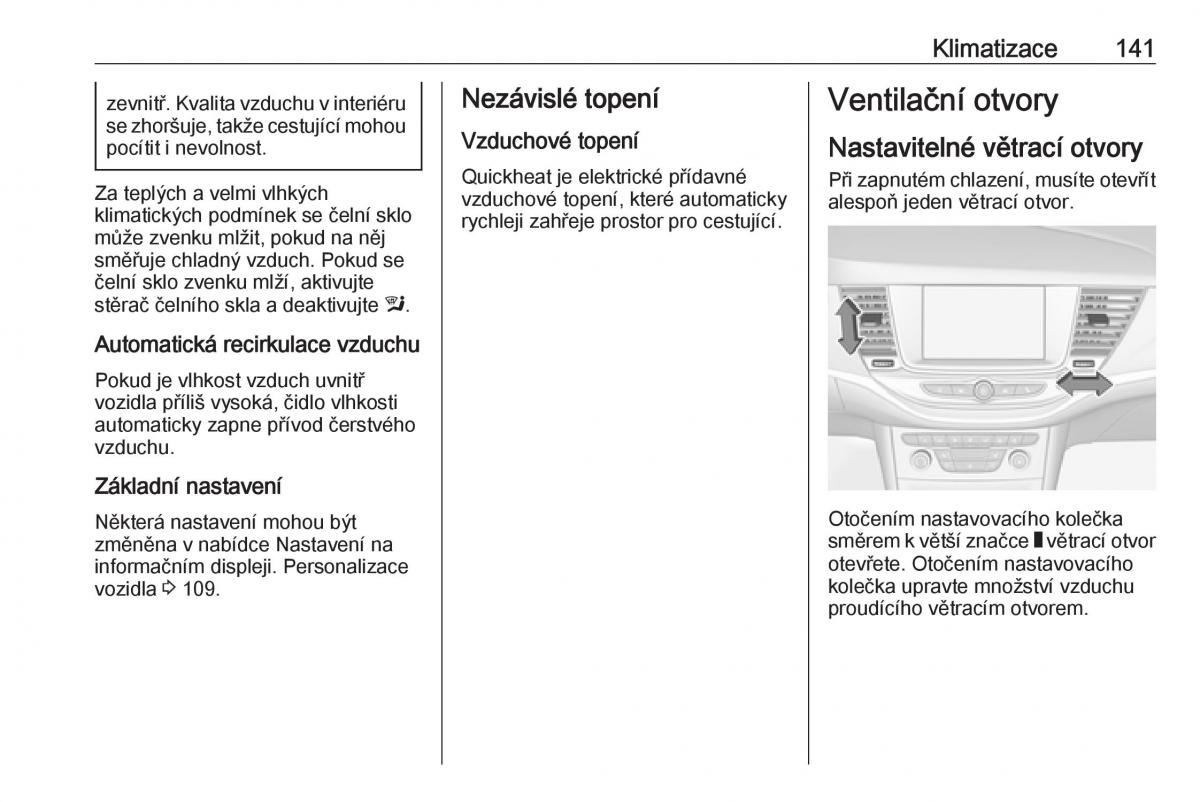 Opel Astra K V 5 navod k obsludze / page 143