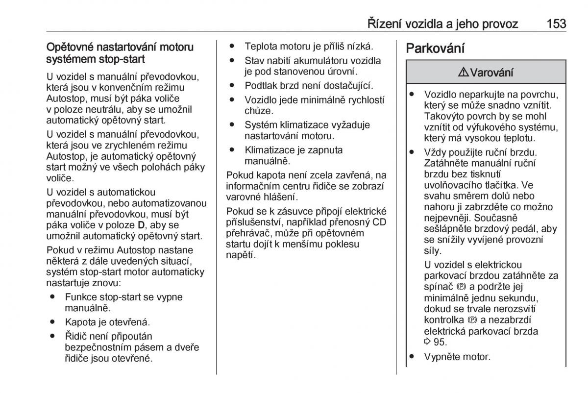 Opel Astra K V 5 navod k obsludze / page 155