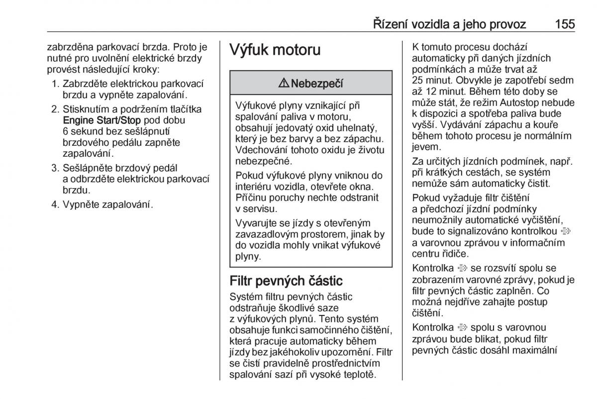 Opel Astra K V 5 navod k obsludze / page 157