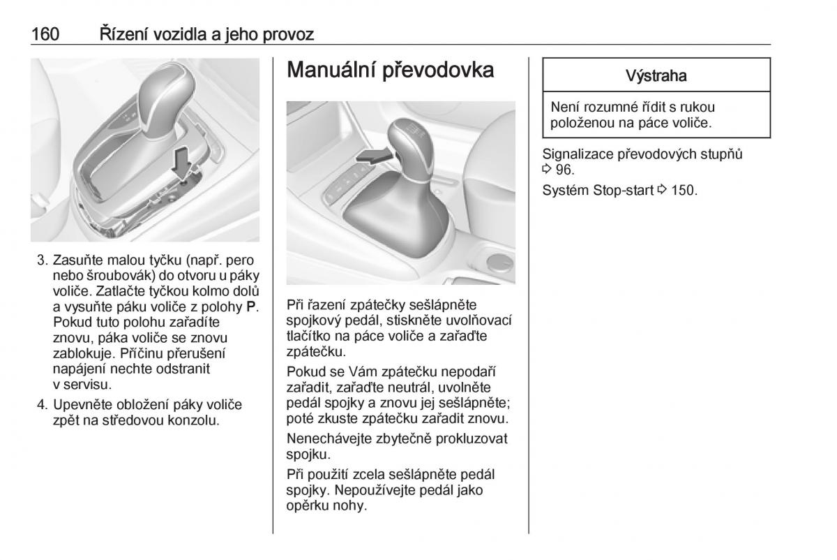 Opel Astra K V 5 navod k obsludze / page 162