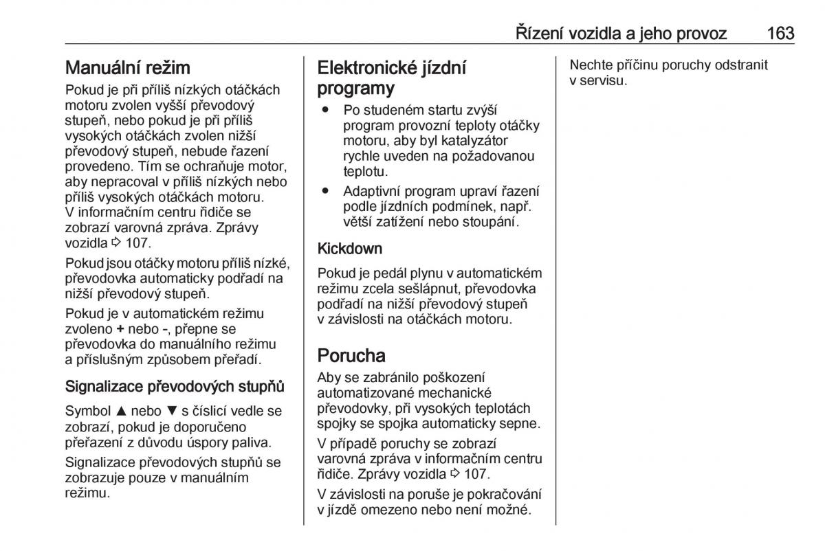 Opel Astra K V 5 navod k obsludze / page 165