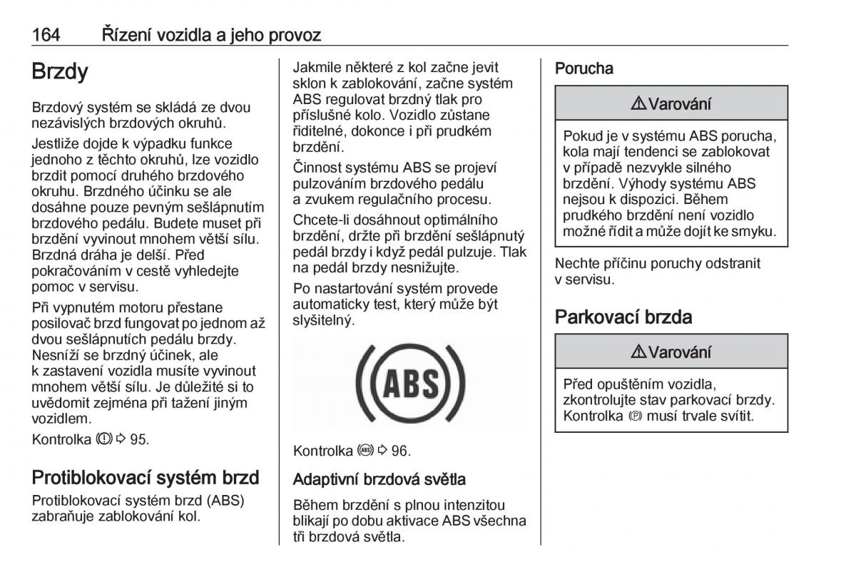 Opel Astra K V 5 navod k obsludze / page 166