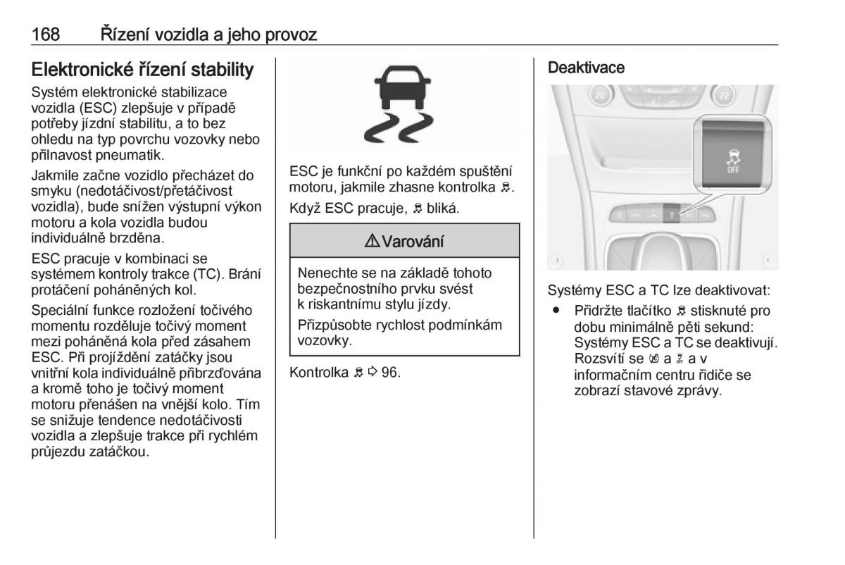 Opel Astra K V 5 navod k obsludze / page 170