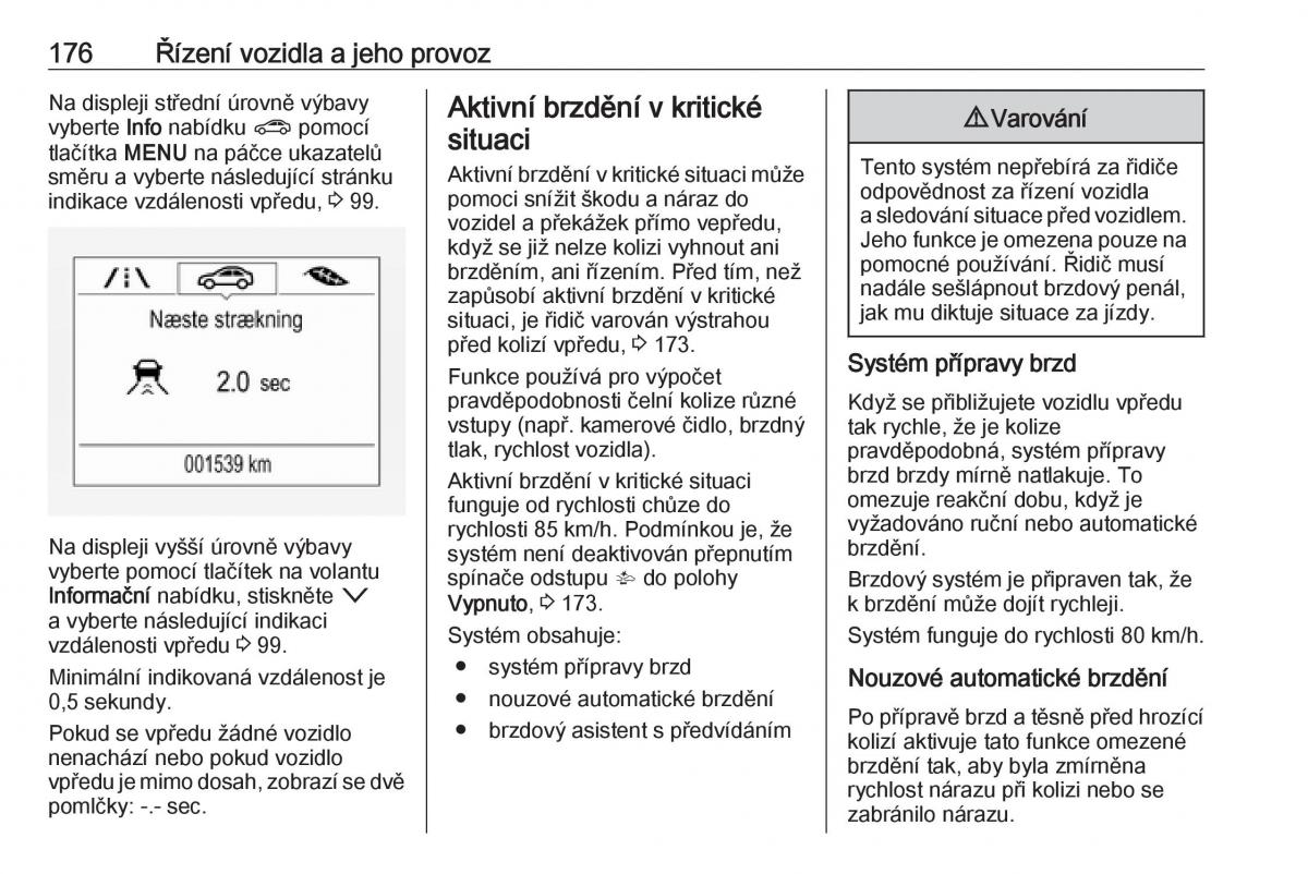 Opel Astra K V 5 navod k obsludze / page 178