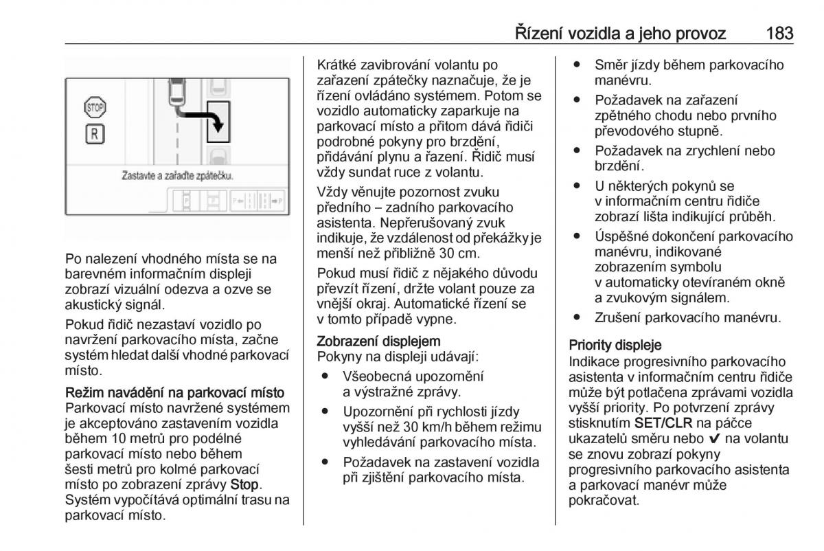 Opel Astra K V 5 navod k obsludze / page 185