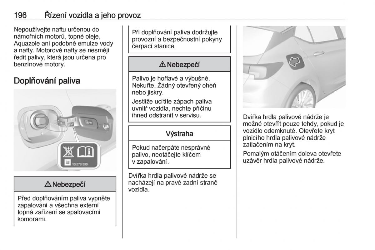 Opel Astra K V 5 navod k obsludze / page 198