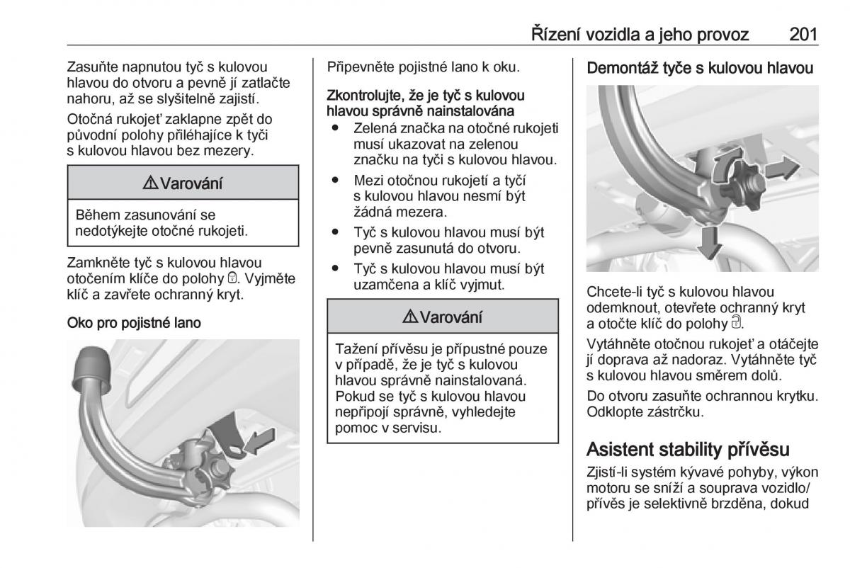 Opel Astra K V 5 navod k obsludze / page 203