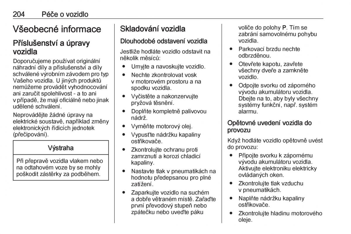 Opel Astra K V 5 navod k obsludze / page 206