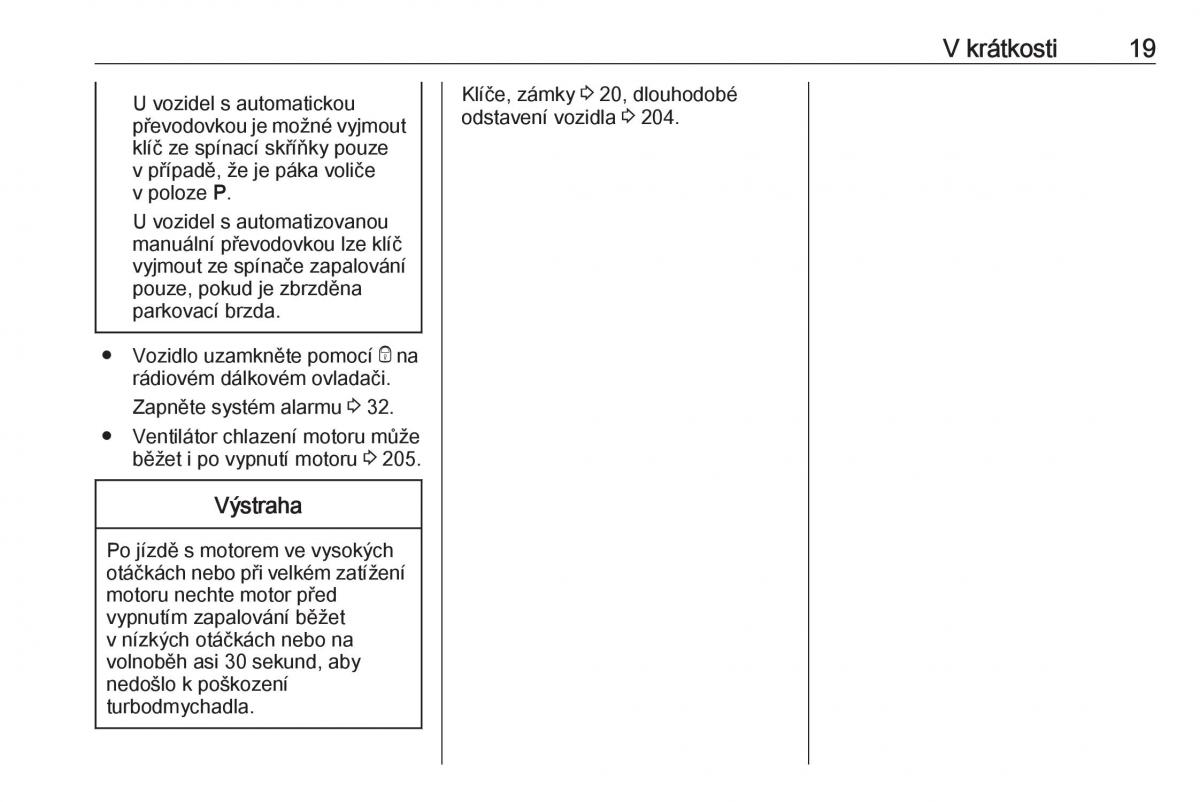 Opel Astra K V 5 navod k obsludze / page 21