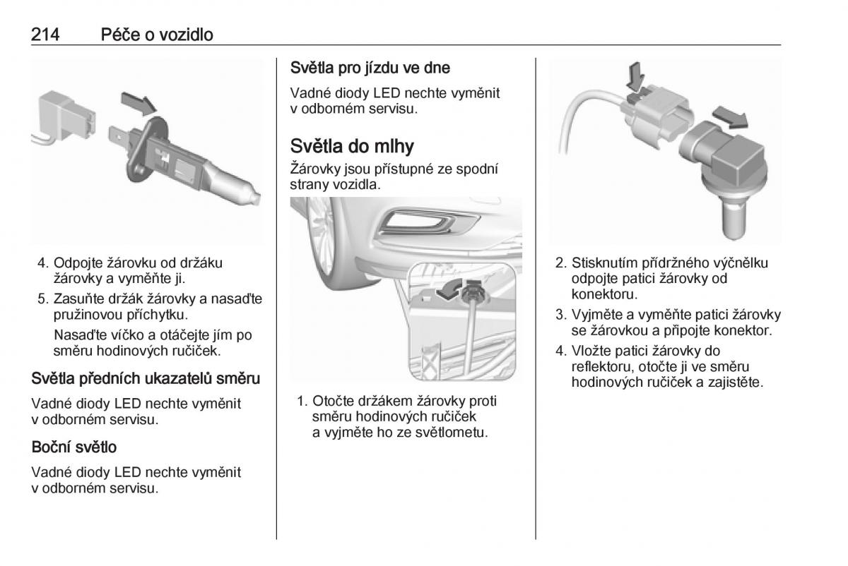 Opel Astra K V 5 navod k obsludze / page 216