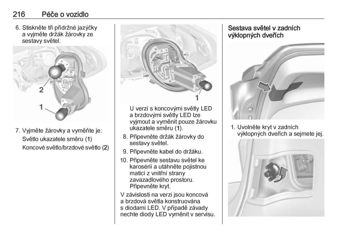 Opel Astra K V 5 navod k obsludze / page 218