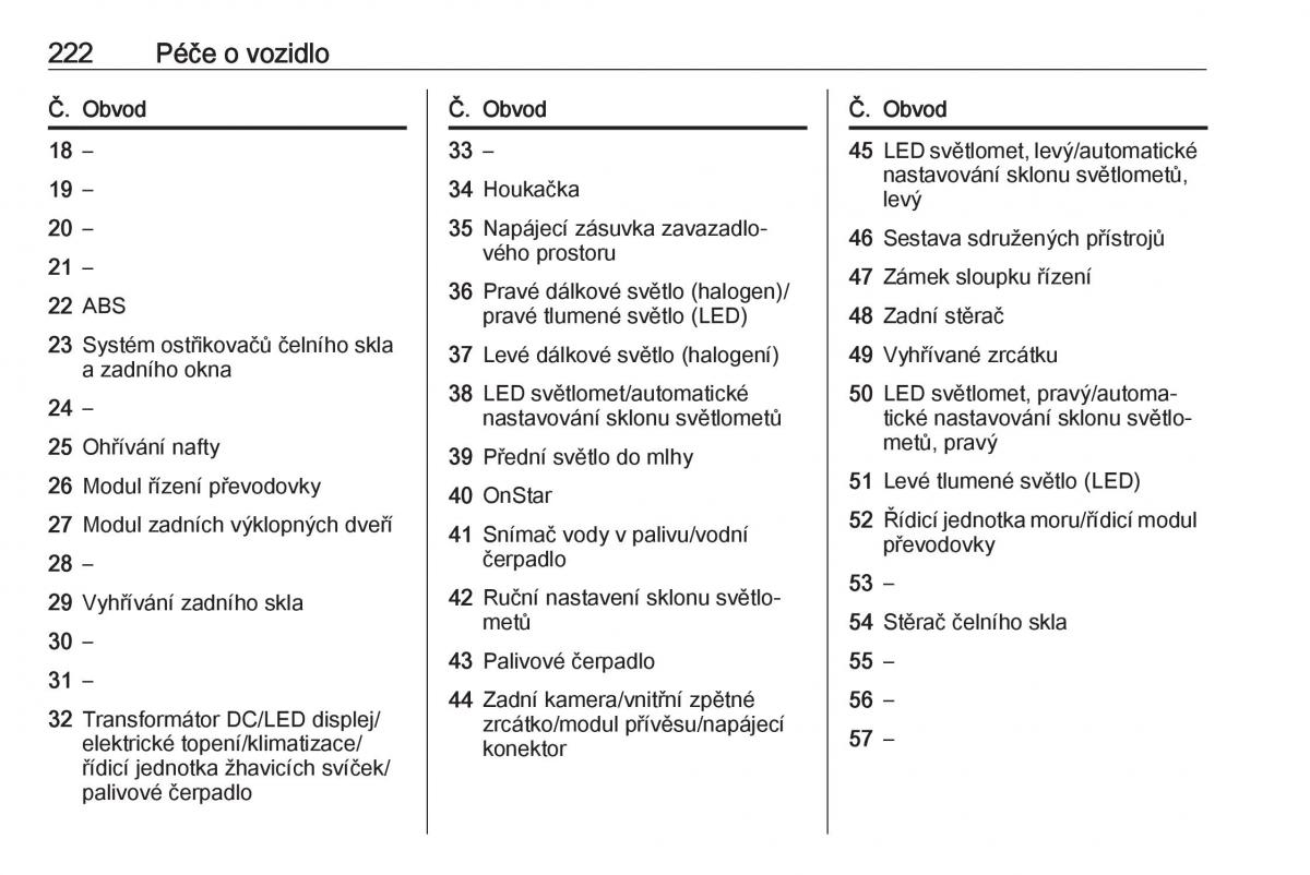 Opel Astra K V 5 navod k obsludze / page 224