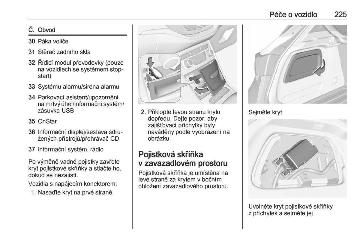 Opel Astra K V 5 navod k obsludze / page 227