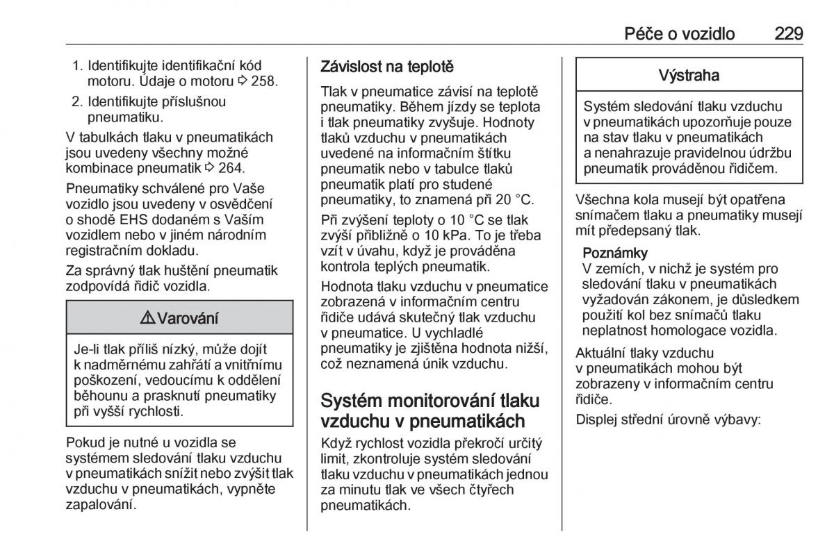 Opel Astra K V 5 navod k obsludze / page 231