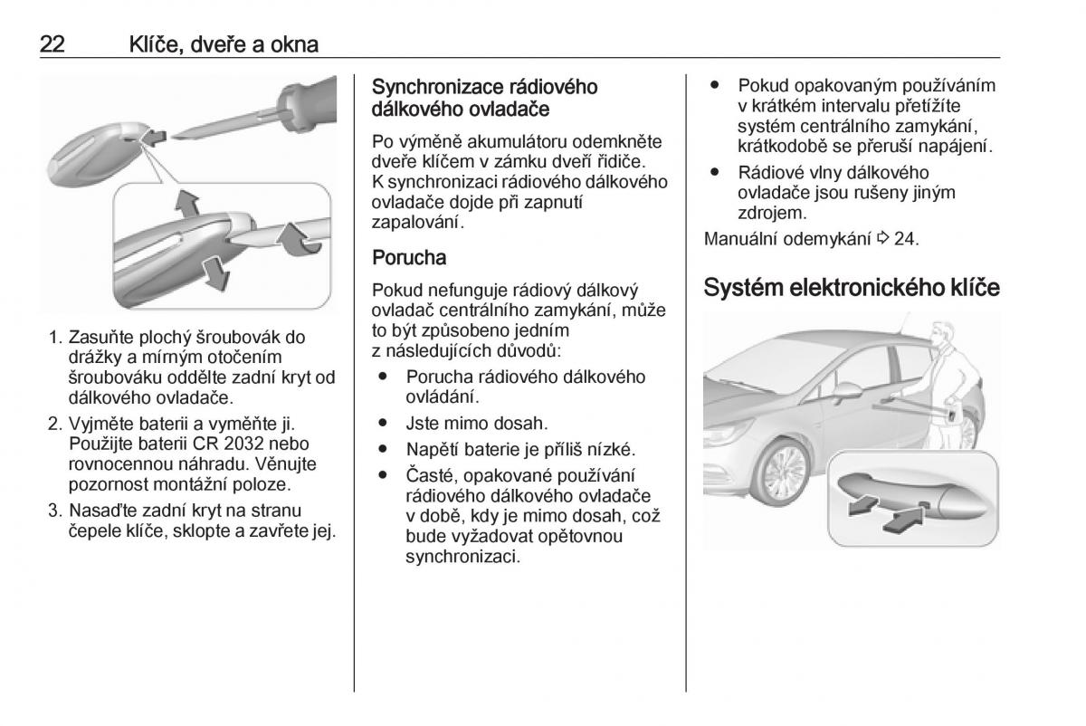 Opel Astra K V 5 navod k obsludze / page 24