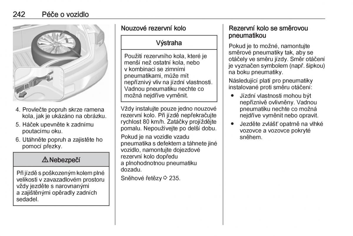 Opel Astra K V 5 navod k obsludze / page 244