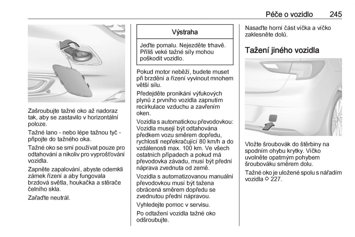 Opel Astra K V 5 navod k obsludze / page 247