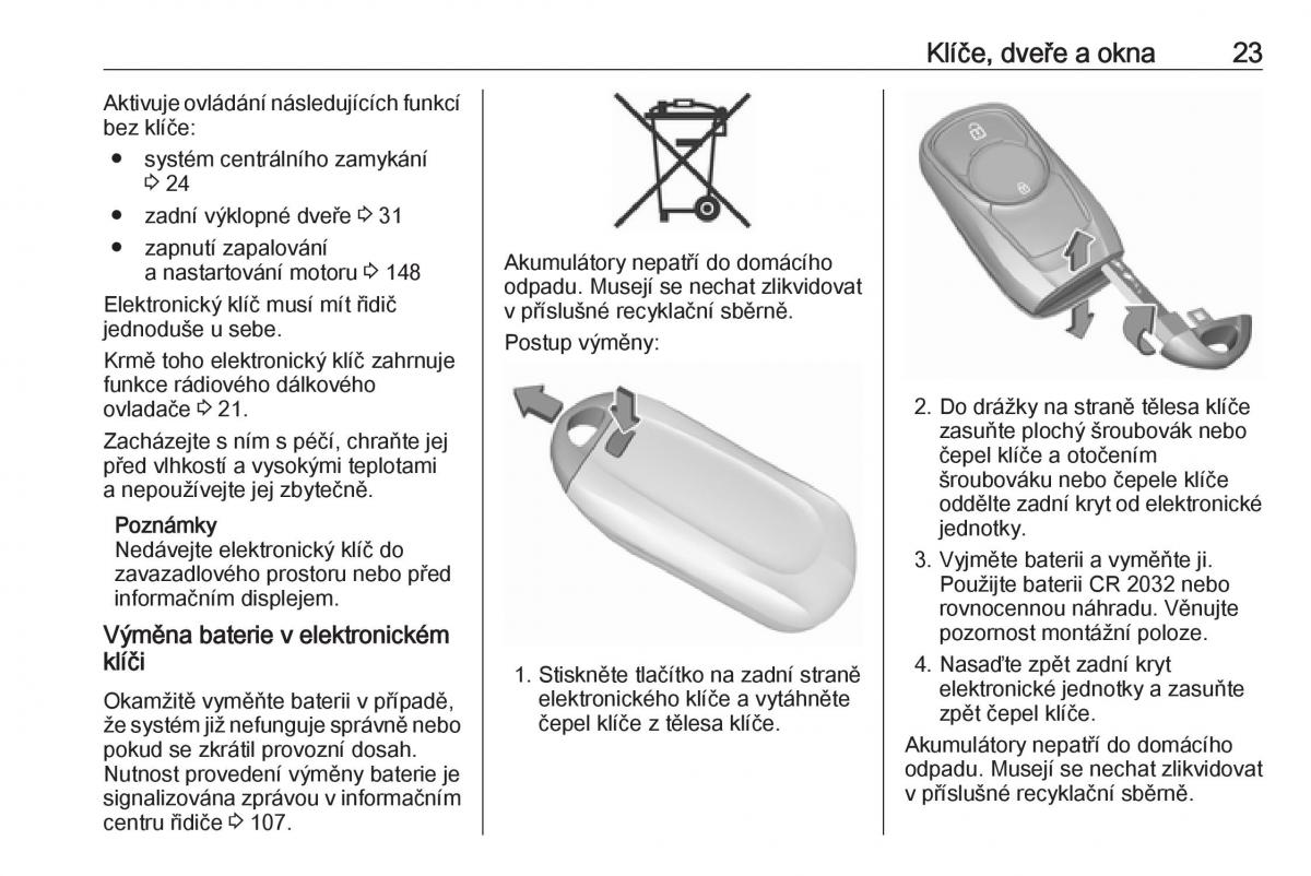 Opel Astra K V 5 navod k obsludze / page 25