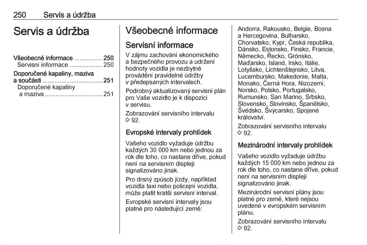 Opel Astra K V 5 navod k obsludze / page 252