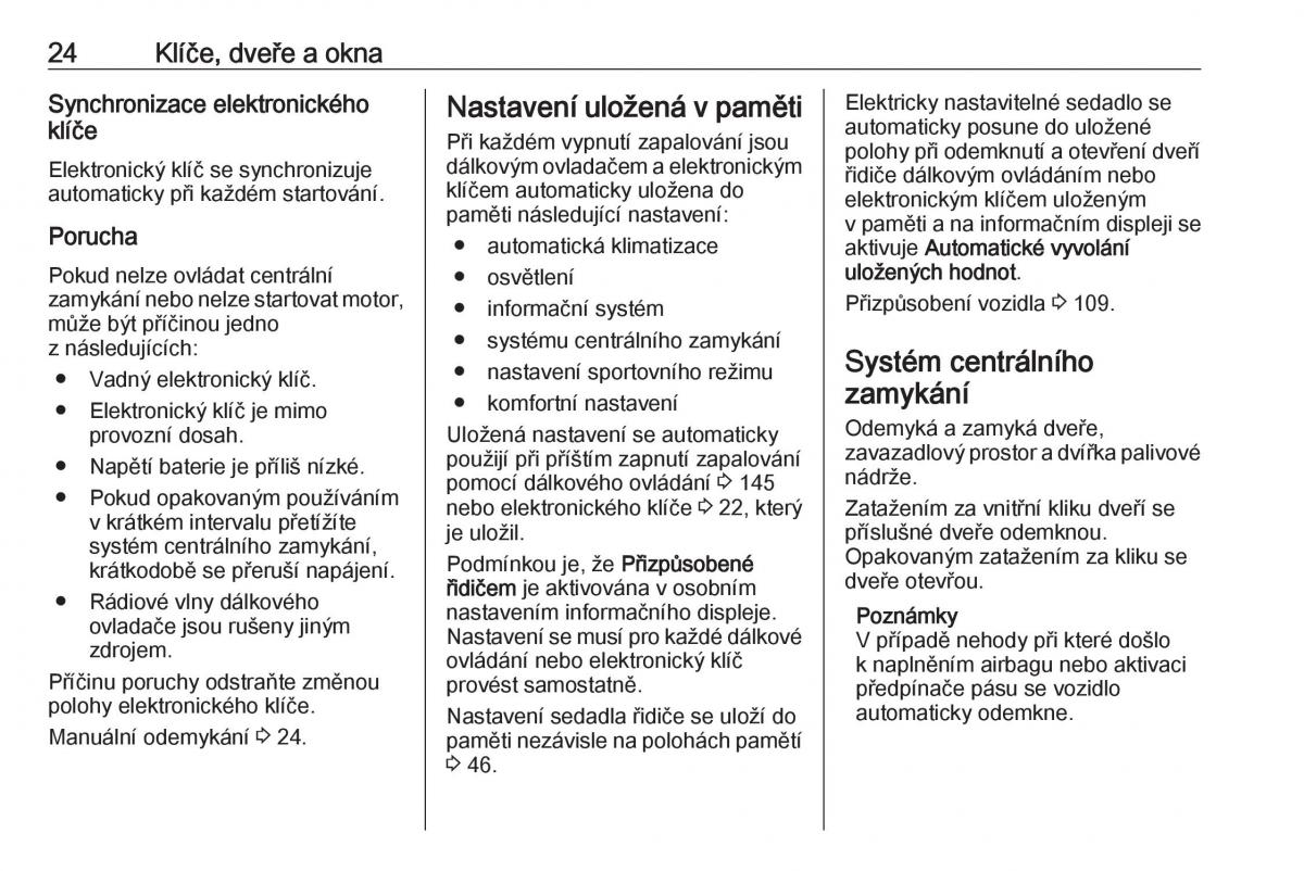 Opel Astra K V 5 navod k obsludze / page 26