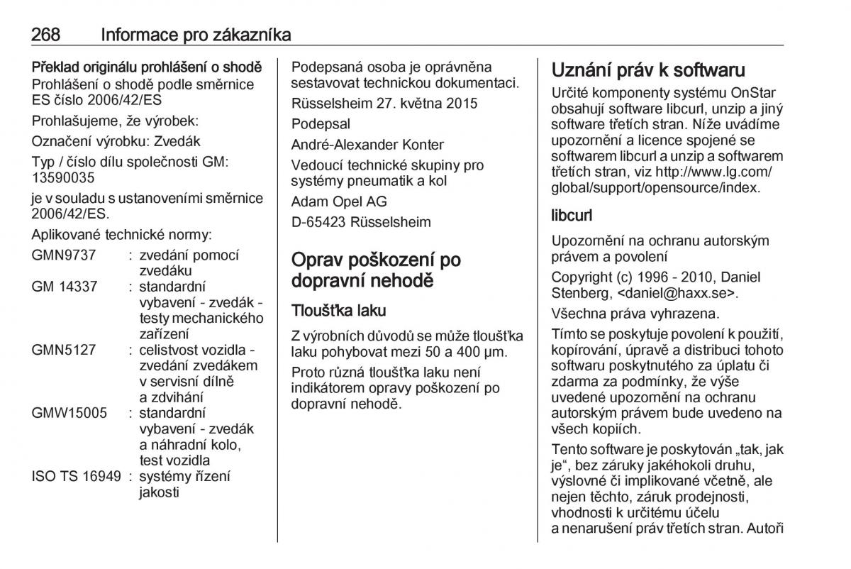 Opel Astra K V 5 navod k obsludze / page 270