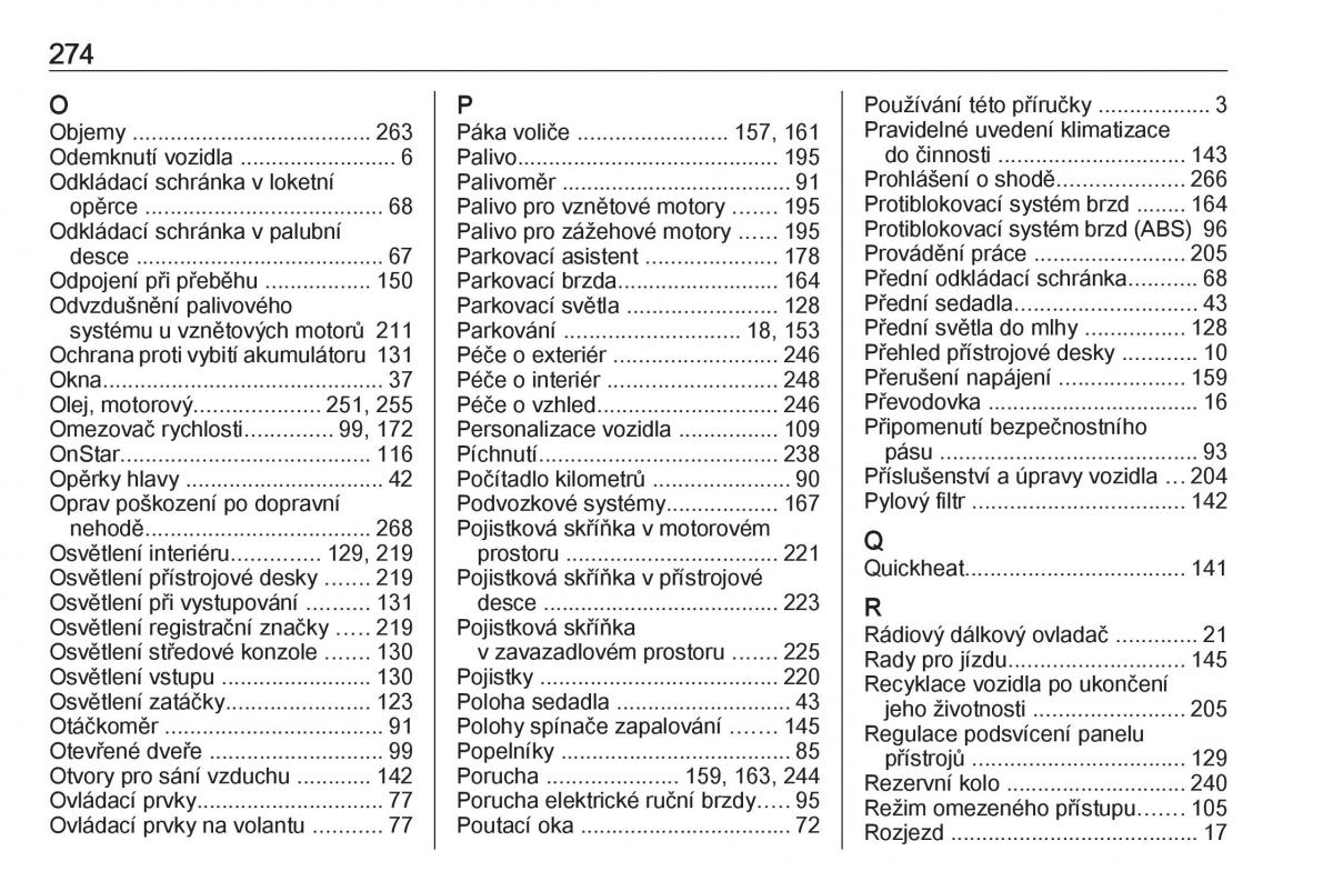 Opel Astra K V 5 navod k obsludze / page 276