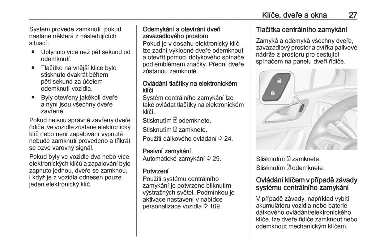 Opel Astra K V 5 navod k obsludze / page 29