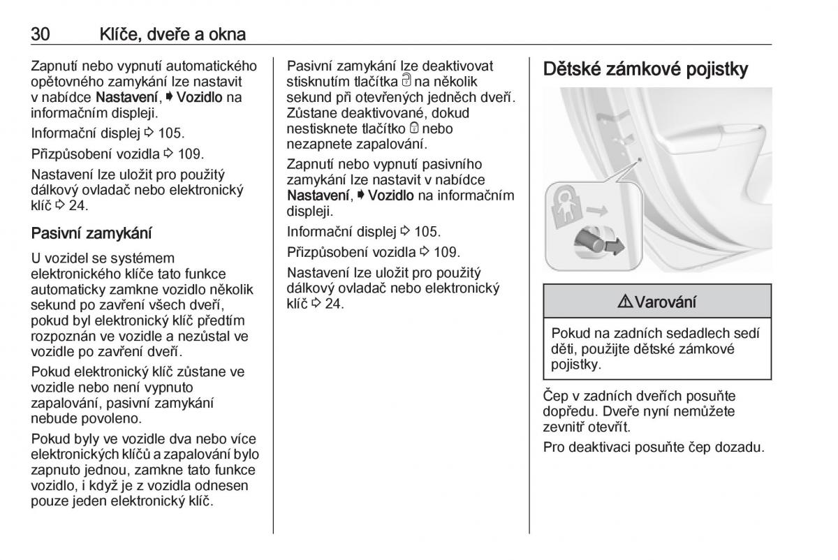 Opel Astra K V 5 navod k obsludze / page 32