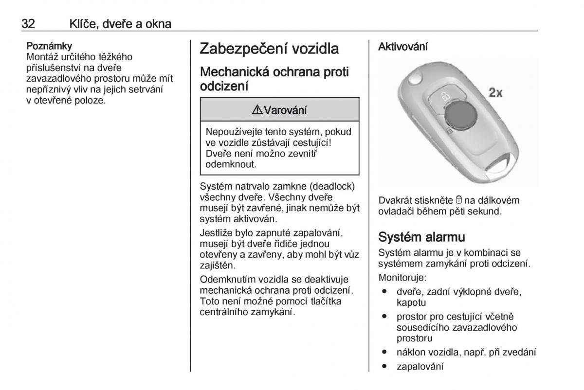 Opel Astra K V 5 navod k obsludze / page 34