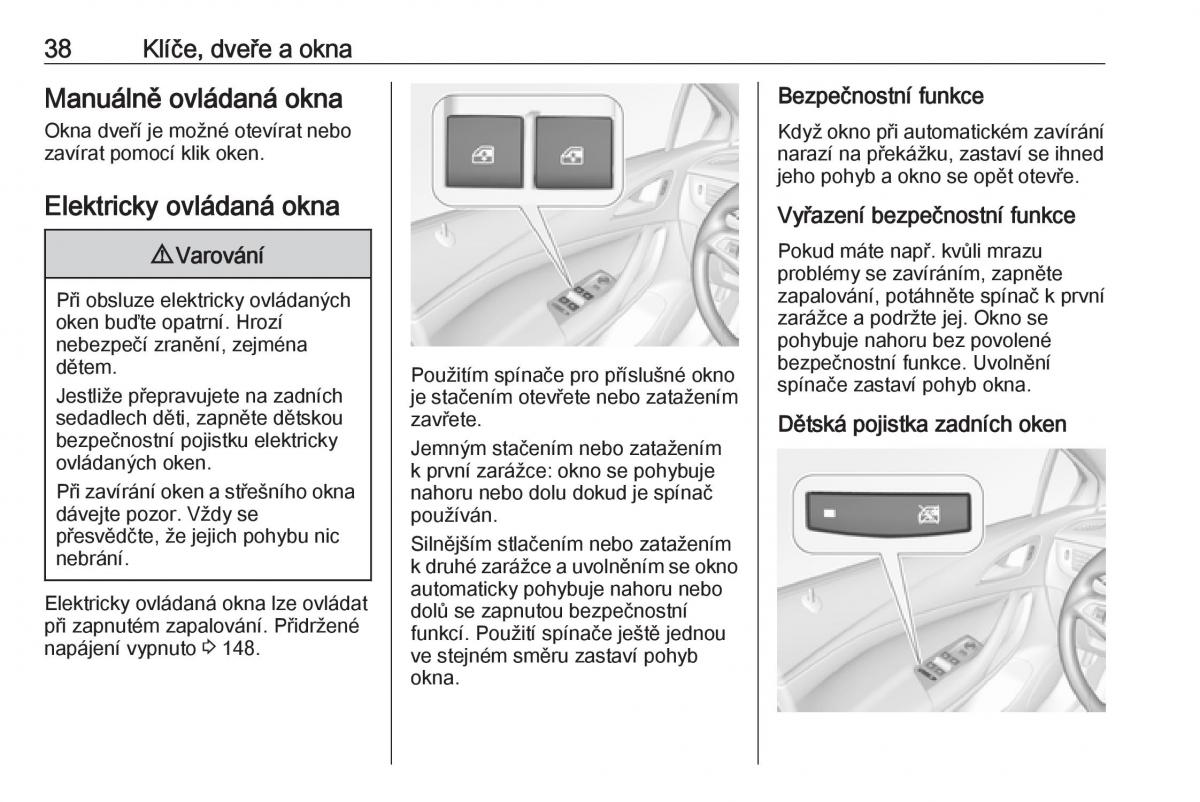 Opel Astra K V 5 navod k obsludze / page 40