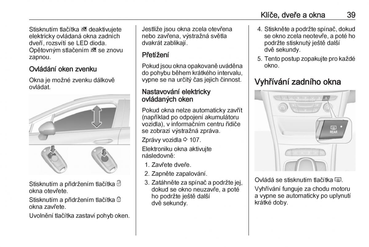 Opel Astra K V 5 navod k obsludze / page 41