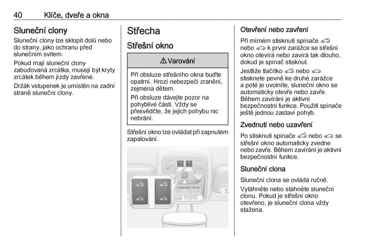 Opel Astra K V 5 navod k obsludze / page 42