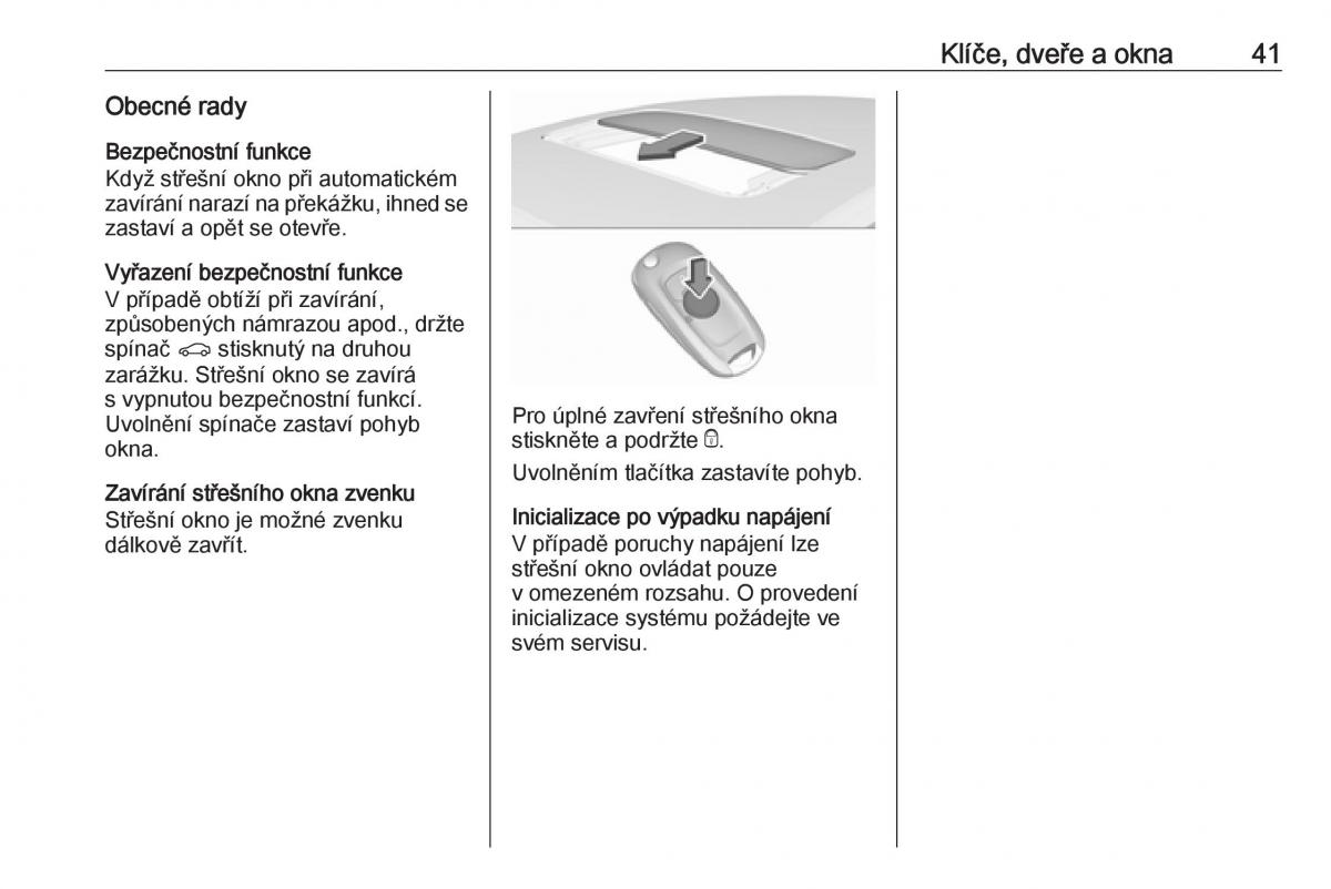 Opel Astra K V 5 navod k obsludze / page 43