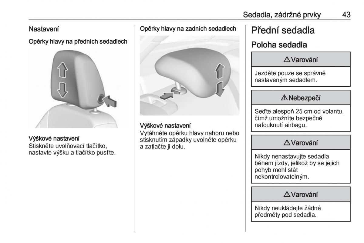 Opel Astra K V 5 navod k obsludze / page 45