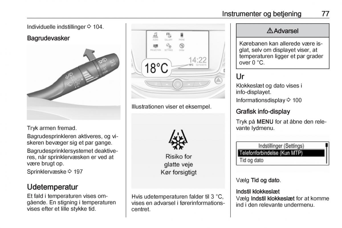 Opel Astra K V 5 Bilens instruktionsbog / page 79