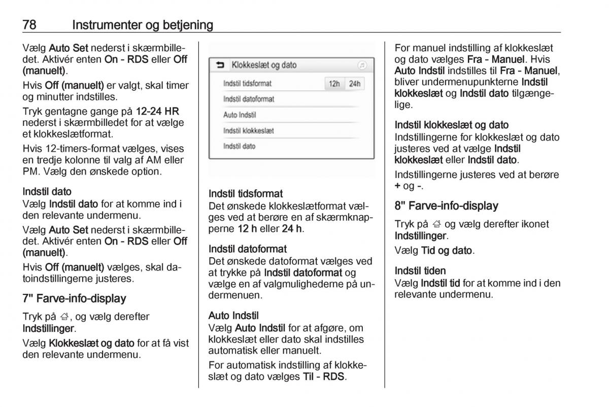 Opel Astra K V 5 Bilens instruktionsbog / page 80