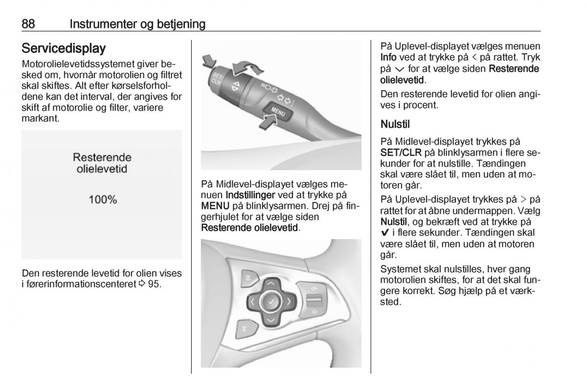 Opel Astra K V 5 Bilens instruktionsbog / page 90