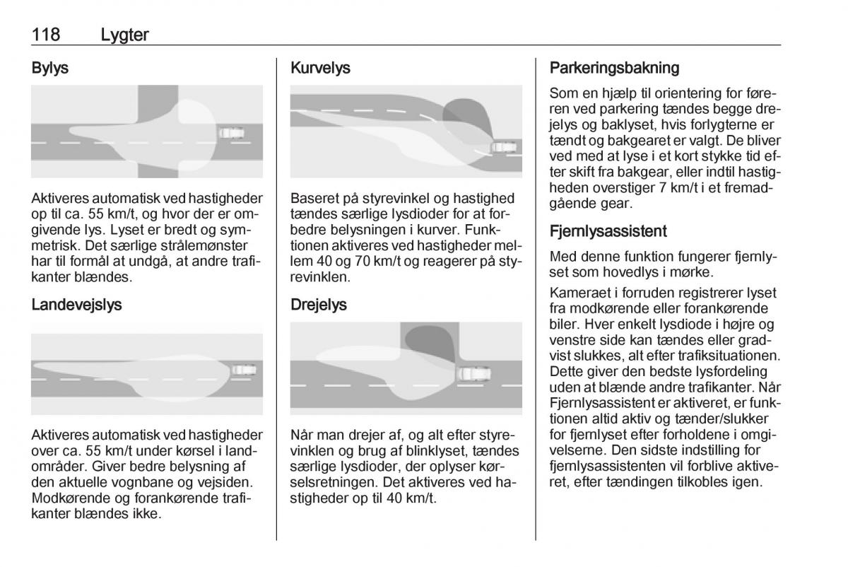 Opel Astra K V 5 Bilens instruktionsbog / page 120