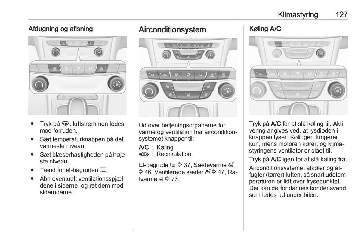 Opel Astra K V 5 Bilens instruktionsbog / page 129