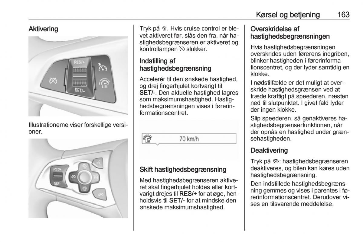 Opel Astra K V 5 Bilens instruktionsbog / page 165