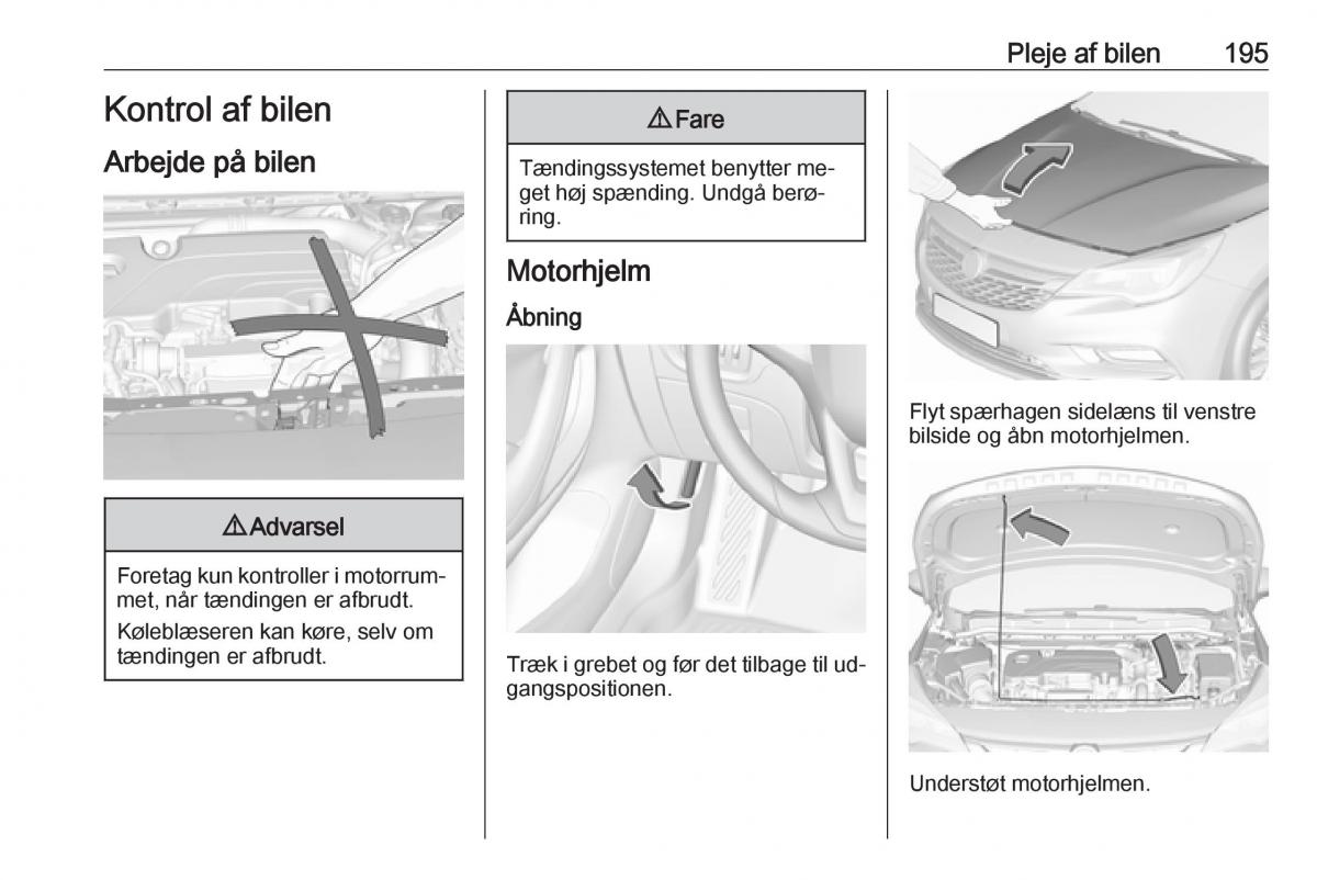 Opel Astra K V 5 Bilens instruktionsbog / page 197