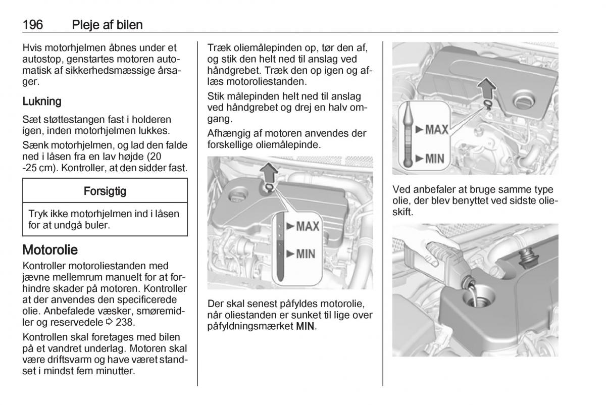 Opel Astra K V 5 Bilens instruktionsbog / page 198