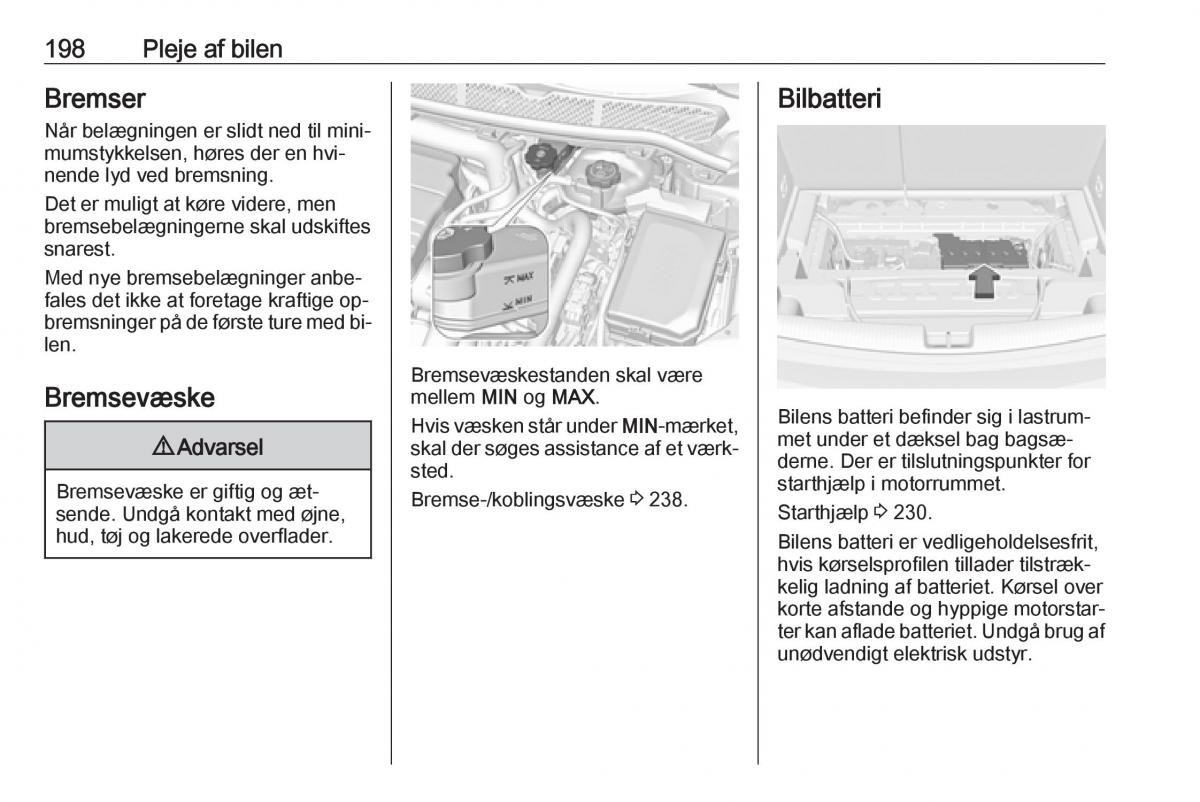 Opel Astra K V 5 Bilens instruktionsbog / page 200