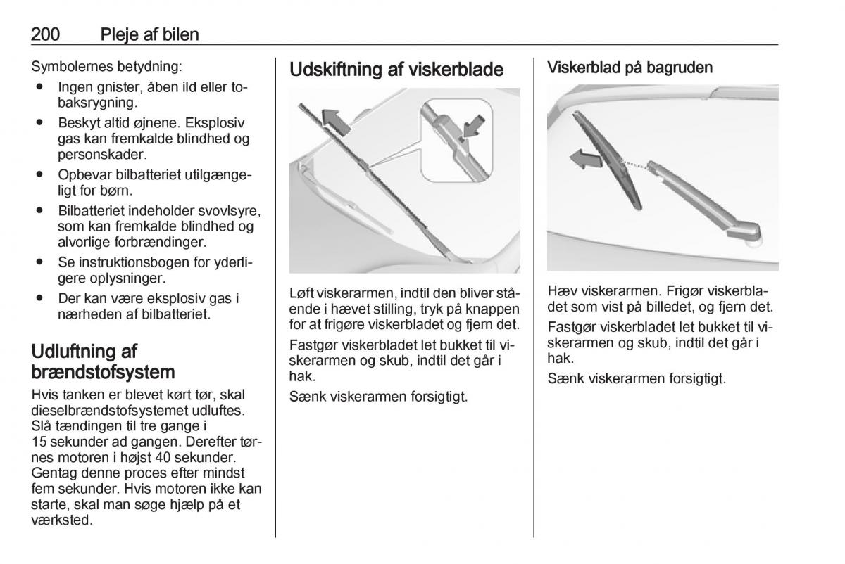 Opel Astra K V 5 Bilens instruktionsbog / page 202