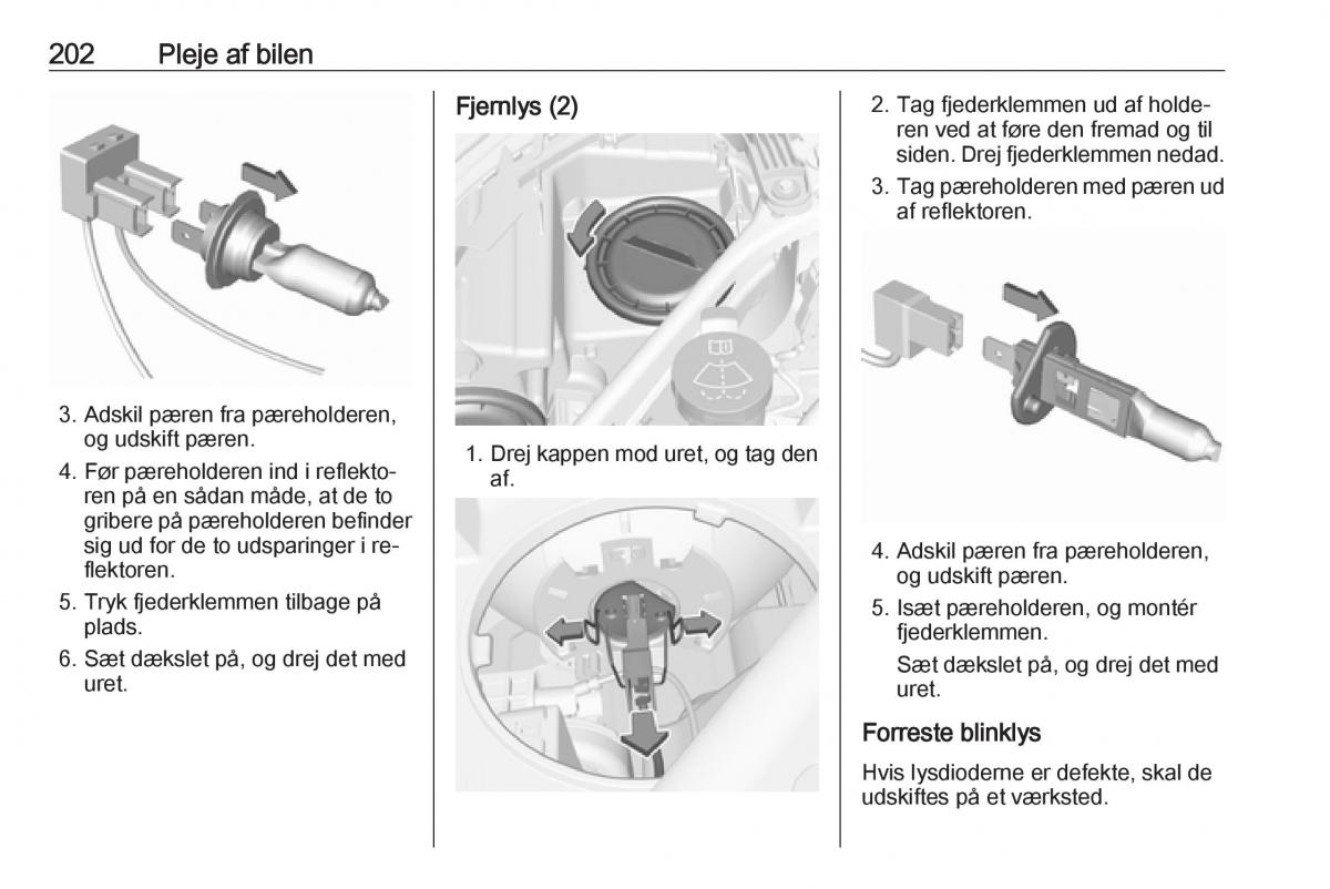 Opel Astra K V 5 Bilens instruktionsbog / page 204