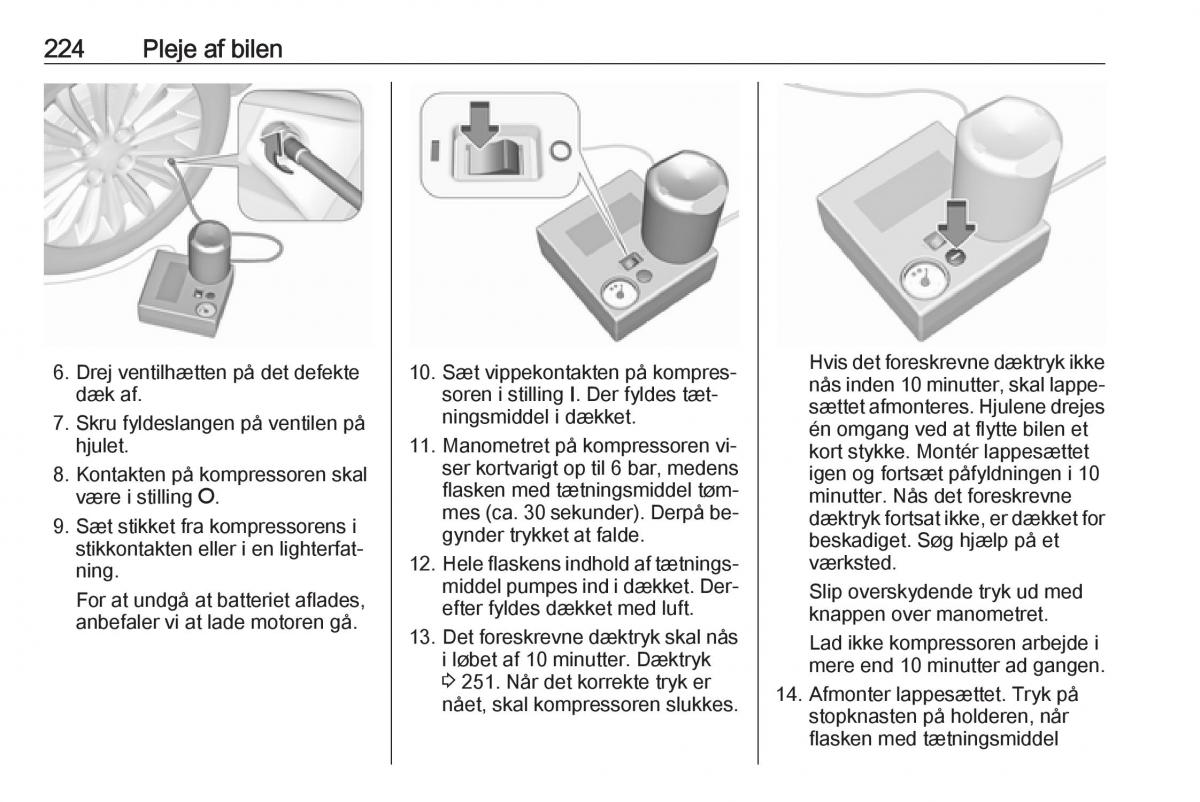 Opel Astra K V 5 Bilens instruktionsbog / page 226