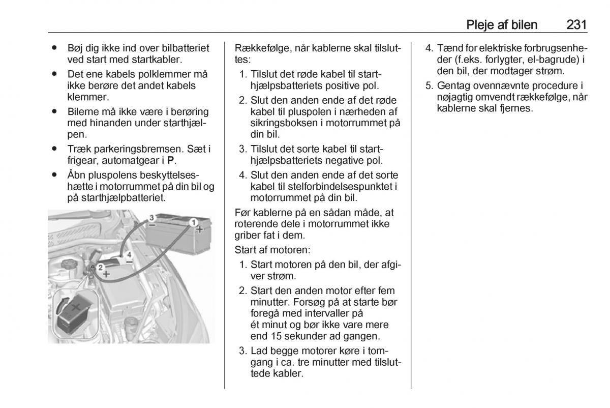 Opel Astra K V 5 Bilens instruktionsbog / page 233