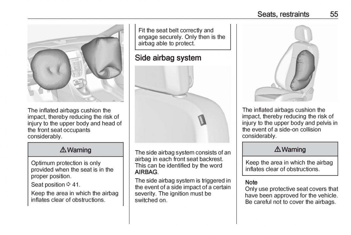 Opel Astra K V 5 owners manual / page 57