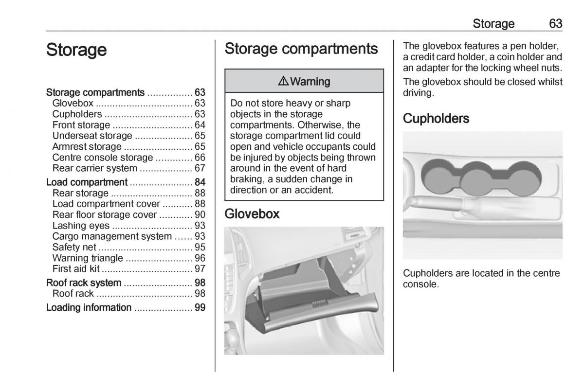 Opel Astra K V 5 owners manual / page 65