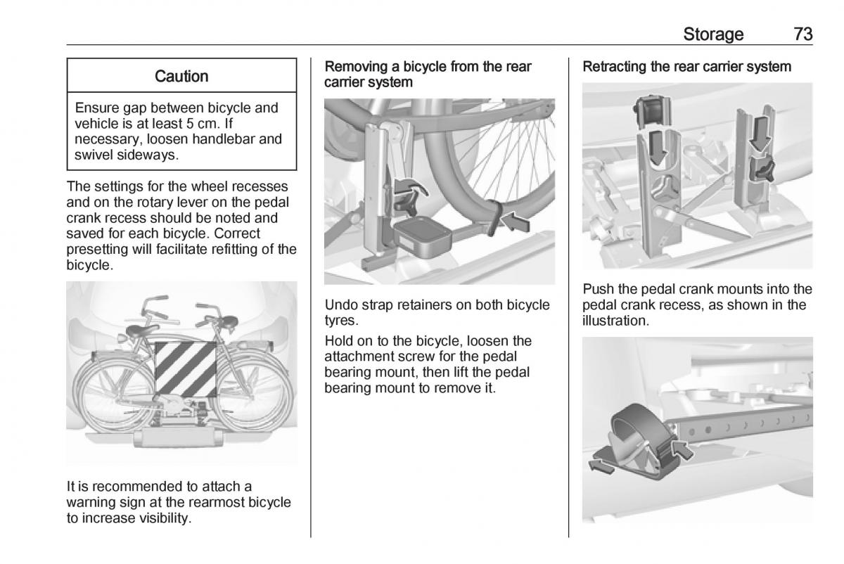 Opel Astra K V 5 owners manual / page 75